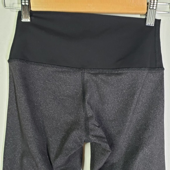 Lululemon Wunder Under Pant High/Low Leggings 2? Wee Stripe Heathered Black - Picture 6 of 11